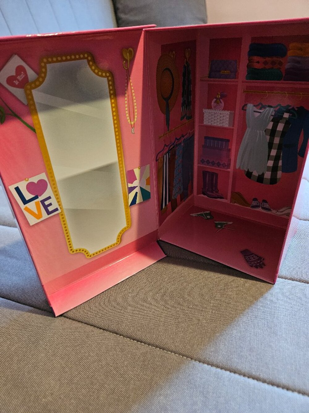 Pink Foldable Toy Closet Play Storage Box Small